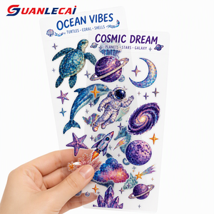 สติกเกอร์ใสแบบกำหนดเองน่ารักสไตล์คาวาอิแบบติดเองสำหรับสมุดภาพ สมุดบันทึก กันน้ำ ทนต่อการขีดข่วน ฉลากแบบด้าน - Product Image 2