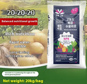 <span class=keywords><strong>Engrais</strong></span> soluble dans l'eau à base d'acide de bois NPK 20-20-20, biostimulant 100 % soluble pour toutes les cultures, approvisionnement direct d'usine - Product Image 5