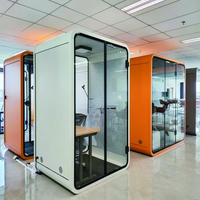 Cabine acoustique pour téléphone portable, cabine de bureau individuelle intérieure, studio d'enregistrement, salle insonorisée, cabine vocale, espace de travail privé