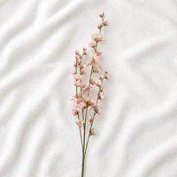 Fleurs de cerisier artificielles en gros, tiges de fleurs de cerisier artificielles en soie, réalistes, faites à la main, pour la décoration de la maison et des fêtes