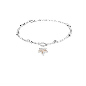 Butterfly Charm Bracelet Zinc Alloy Unisex Gift Jewelry SL 015 - Product Image 5