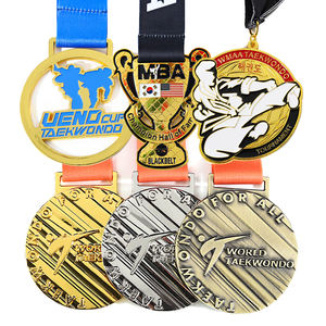 Fabricant de médailles personnalisées en alliage de zinc pour le sport <span class=keywords><strong>Judo</strong></span> Taekwondo Karaté Médailles or argent avec boîte de collection Présentoir - Product Image 6