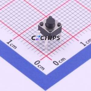 UK-B0201-G4.3-160 Tactile Switch Through hole Component (THT) Switch Single Pole Single Throw Round Button 1.6N Through Hole - Product Image 1