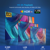 X98H 4K HD Streaming ATV Android Smart TV Box con Wifi 2.4G, Reproductor Multimedia H313 Quad Core, 2G 16GB, Decodificador