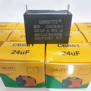 Nhựa 250V quạt tụ 8UF 10uF Máy phát điện cbb61 tụ - Product Image 1