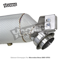 Tuyau de descente de collecteur d'échappement pour Mercedes-Benz AMG GT53 GLE53 E53 3.0T 2020-2024 100/200/300 Silencieux Street Cat à haut débit