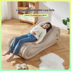 Canapé gonflable de flocage automatique moderne lit gonflable pliable d'air de camping de maison paresseux pour la pause de déjeuner - Product Image 5