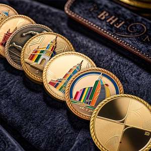 공장 맞춤형 중동 관광 기념품 동전 도시 랜드 마크 선물 GRADIENT 전기도금 색상 토큰 박물관 문화 상품 - Product Image 5