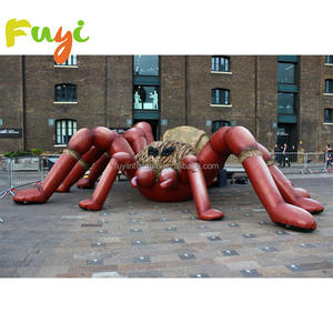 Tarántula de araña inflable Halloween decoración al aire libre de miedo ojos rojos inflables modelo de araña viuda negra - Product Image 3