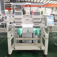 Nouvelle machine à broder industrielle informatisée à 2 têtes, 12/15 aiguilles, moteur haute précision, usage domestique, 500x400mm