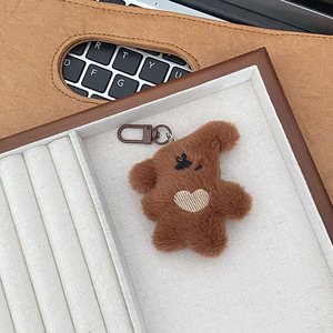 Llavero Colgante de Oso con Cabeza Inclinada en Forma de Corazón, Temática de Dibujos Animados, <span class=keywords><strong>para</strong></span> Mochila Escolar de Niñas, Accesorio de Moda, Venta Caliente - Product Image 6