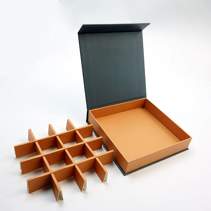 custom design high quality  paper gift box with dividers food box chocolate packing box