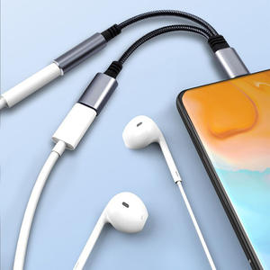 USB-C pria ke Aux + USB-C, kabel adaptor OTG wanita, konverter Data Transfer <span class=keywords><strong>3</strong></span>.5mm + kabel adaptor C 2-in-1 - Product Image 5