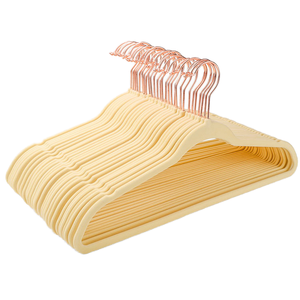 Bộ Quần Áo Bằng Nhung Avisday Cho Nam, Móc Treo Quần Áo Mạ Vàng Không Phai Màu Thiết Kế Có Rãnh Chữ V Cảm Ứng Mềm Mại - Product Image 1