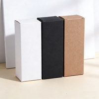 Boîte en papier rigide minimaliste écologique en gros, boîte cadeau en kraft de qualité supérieure, gaufrage, taille personnalisée, logo noir, blanc, naturel