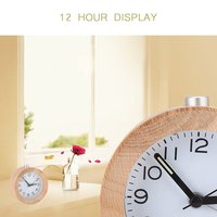 Horloge de bureau décorative circulaire en bois et quartz avec design traditionnel et fonction de répétition à prix compétitif