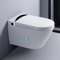 Bidet européen Water Closet Commde P-Trap Wc intelligent sans monture Wc Toilette intelligente suspendue au mur