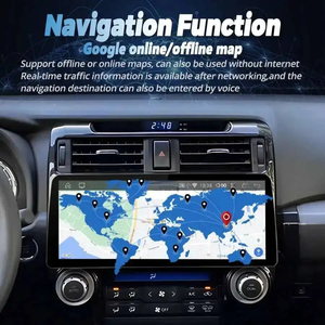 สำหรับ Toyota 4Runner ปี 2009-2019 หน้าจอแอนดรอยด์ เครื่องเล่นมัลติมีเดียในรถยนต์ เครื่องเล่นวิดีโอ สเตอริโอ ระบบนำทาง GPS รองรับ Carplay เครื่องเสียงติดรถยนต์ วิทยุในรถยนต์ - Product Image 5