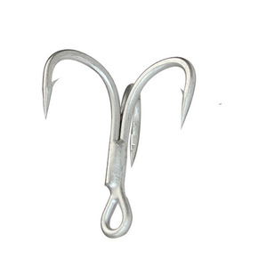 Round Bend <strong>Treble</strong> Fishing <strong>Hooks</strong> Undressed Fishing <strong>Hooks</strong> Carbon Steel Triple Fishhook Sea Fishing Triple Reinforced Tank <strong>Hook</strong> - Product Image 2