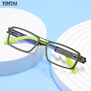 2025 Mới Nhất Ultra-Mỏng Thép Không Gỉ Kính Quang Học Khung Đơn Giản Giản Dị Hình Chữ Nhật Thiết Kế Cho Phụ Nữ Cao Thời Trang - Product Image 2