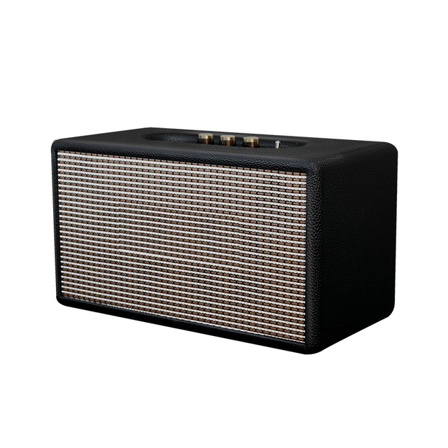 Factory Latest Wooden Speaker Box 6.5inch Wood BT Speaker 2.0 Channel TWS Sound bar Vintage Wooden Speaker with Remote Control