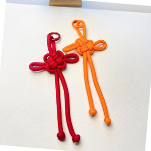 Pendentif cordon noué chinois fait main, ornements en corde tressée, cordon personnalisé avec logo, cadeau promotionnel, cordon pour sac, décoration de clés - Product Image 3
