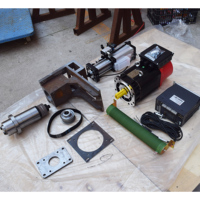 Lihan BT30/BT40 90mm 8000rpm Belt Drive-ATC Spindle Kit dengan Bearing, Silinder Pneumatik, Servo Motor Driver untuk Mesin Milling (380V)