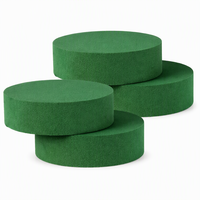 Disques et blocs de mousse florale en gros (8-22 cm de diamètre) – Haute absorption d'eau, cylindres verts humides/secs pour arrangements floraux de table de mariage