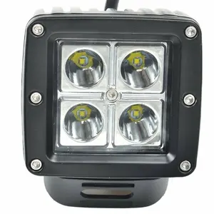 3 Inch 12W Auto Cube LED Peças de Luz de Trabalho Spot Flood Combo Auxiliar led Fog Light para Motocicleta offroad Truck Vehicle lights