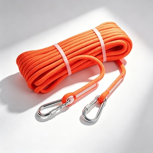 Corde de sauvetage aquatique flottante en gros d'usine, ligne de sécurité orange haute résistance avec mousquetons pour usage maritime - Product Image 1