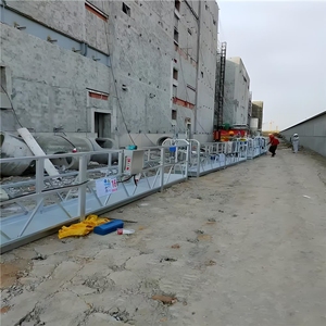 Plataforma de escalador de <span class=keywords><strong>cielo</strong></span> suspendido moderna de 6 metros Wuxi Skyscraper Winch Steel Swing Stage para limpieza - Product Image 6