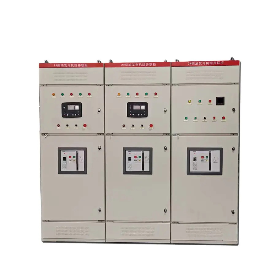 synchronization parallel control cabinet ZHONGLING products with Chint parts Genset automatic cabinet generator control module