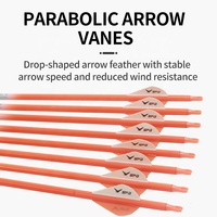 STARCN Archery Flèches en carbone mixte 7,8 mm à pointes amovibles pour arcs compound, classiques et traditionnels, pour la pratique, le tir sur cible et la chasse
