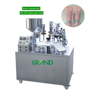 NF-30 semi automatic cosmetics ointment tube filler soft plastic tube filling sealing machine for vaseline