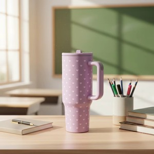 Vaso de Viaje de Acero Inoxidable de 40 oz con Logotipo Personalizado, Vaso de Regalo a Prueba de Fugas, Juego de Regalo con Asa, el <span class=keywords><strong>Mejor</strong></span> Regalo <span class=keywords><strong>para</strong></span> Profesores - Product Image 5