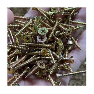 Tornillos Autorroscantes de Alta Resistencia, Color Amarillo, Zincados, <span class=keywords><strong>para</strong></span> Tablero de Aglomerado, Tornillos de Corte <span class=keywords><strong>para</strong></span> <span class=keywords><strong>Madera</strong></span> - Product Image 3