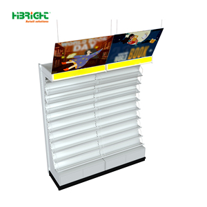 Étagère de supermarché robuste en métal Highbright avec rangement, 5 niveaux, <span class=keywords><strong>structure</strong></span> grille, autoportante, dimensions personnalisables - Product Image 1