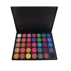 35 cores maquiagem fábrica cosméticos alto pigmento longa duração água solúvel sombra paleta OEM ODM