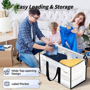 Custom Waterproof Transparent Quilts Clothes <strong>Storage</strong> <strong>Bag</strong> Coated Woven Clear Heavy Duty <strong>Extra</strong> <strong>Large</strong> Moving <strong>Bag</strong> - Product Image 5