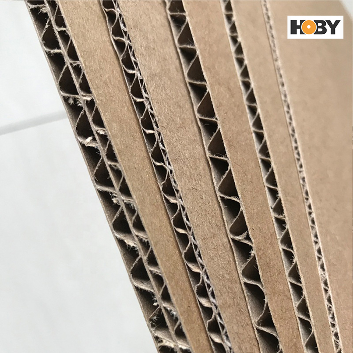 Custom Thickness Cardboard Honeycomb Paperboard Corrugated Kraft Paper Cardboard A/B/C/E/F/G Flute for Making Box