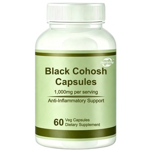 Capsules d'extrait de racine de cohosh noir à base de plantes, OEM/ODM d'usine, pour un soutien anti-inflammatoire, complément alimentaire - Product Image 1