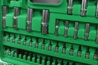 Kit d'outils à douilles 72T S2 de 94 pièces, nickel perlé noir, avec embouts de 1/2 et 1/4 de pouce, pour la réparation automobile (vente en gros)