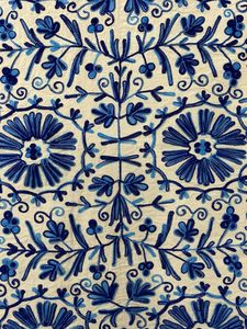 Couvre-lit matelassé Suzani traditionnel en coton de haute qualité, textile ouzbek, couleur personnalisée, toutes saisons, portable, mural - Product Image 4