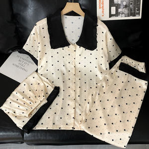 Primavera ed estate le donne dolci coreane possono essere indossate fuori dal nuovo pigiama d'amore <span class=keywords><strong>tre</strong></span> set di comodi Homewear - Product Image 3