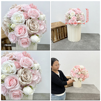 Boule de fleurs artificielles personnalisée, nouvelle collection, haute qualité, en soie artificielle, pour centres de table de mariage