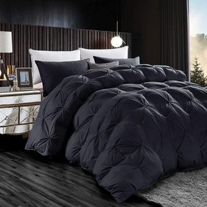 Edredón <span class=keywords><strong>de</strong></span> Plumas <span class=keywords><strong>de</strong></span> <span class=keywords><strong>Ganso</strong></span> <span class=keywords><strong>de</strong></span> Lujo para Todas las Estaciones, Tamaño Queen, Diseño con Pliegues, Caja <span class=keywords><strong>de</strong></span> Almacenamiento Premium, 100% Algodón - Product Image 2
