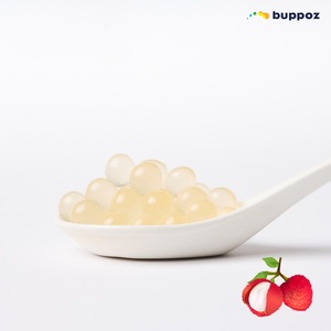 ลูกอมลิ้นจี่แบบแตกในปาก 2.1 กก. บรรจุถัง ฮาลาล HACCP สำหรับร้านชานมไข่มุก รับผลิตแบบ OEM - Product Image 2