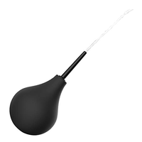 Douche rectale en silicone bleu en forme de poire de 224 ml pour lavement anal, anus, côlon