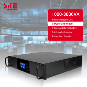 <span class=keywords><strong>SKE</strong></span> 1000VA Pure Sine Wave Rack Mounted UPS avec 800W 1KVA Line Interactive UPS Batterie interne monophasée Batterie au plomb - Product Image 1