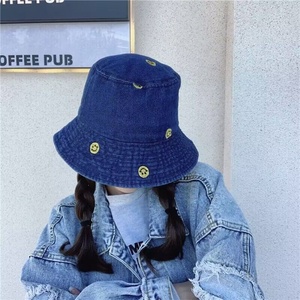 Sombreros de cubo baratos para niñas y damas estudiantes sombrero de <span class=keywords><strong>pescador</strong></span> Primavera Verano cara sonriente lindas gorras de vaquero femeninas personalizadas bien - Product Image 6